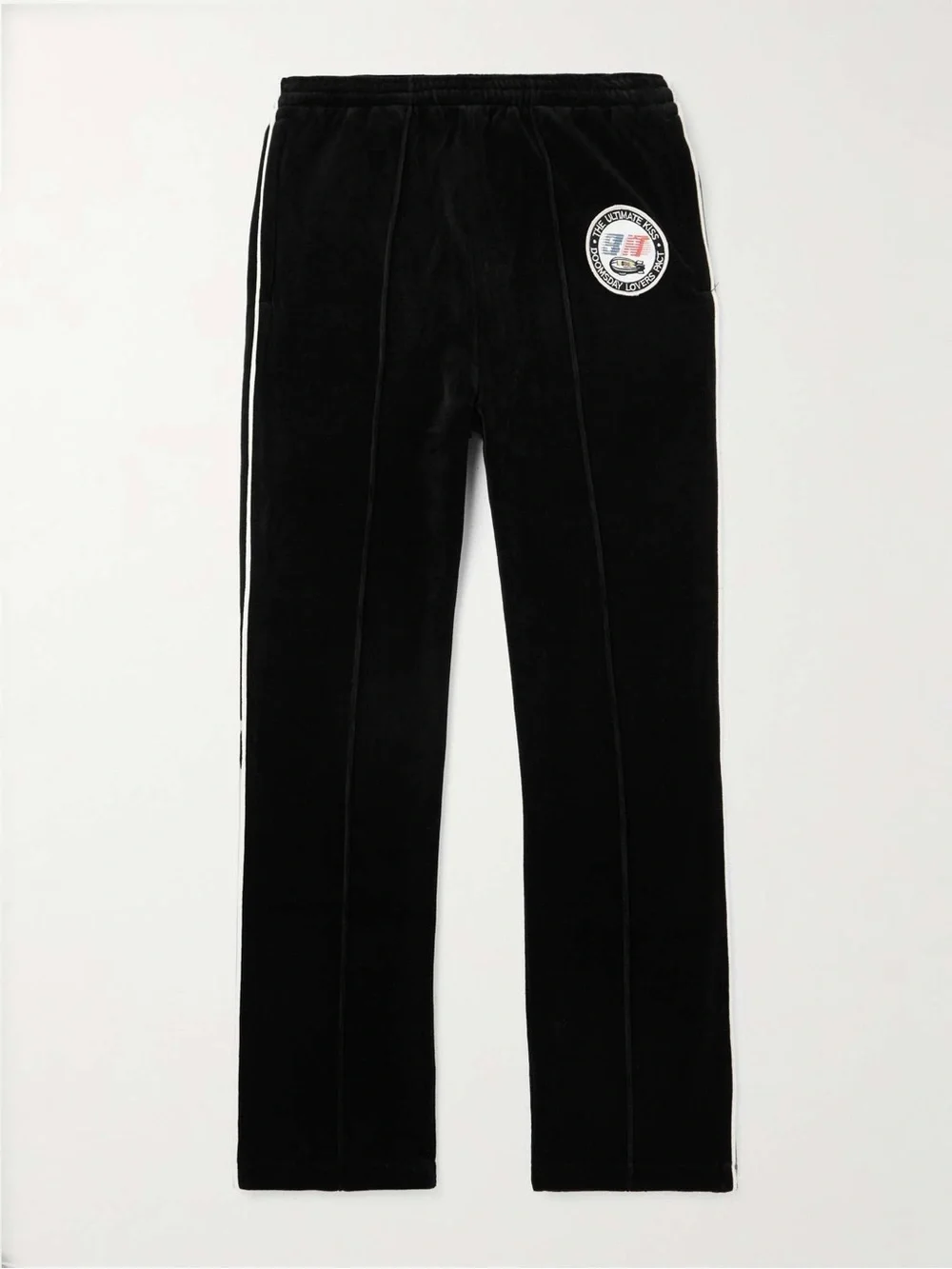 SAINT M×××××× + Lastman Bootcut Cotton-Blend Velour Track Pants